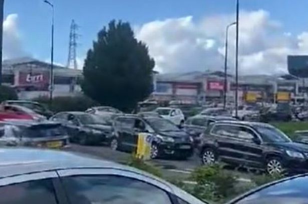 Fuming drivers trapped in shopping centre car park for hours in scenes ‘worse than Christmas’