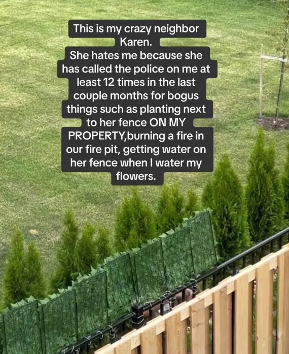 My ‘Karen’ neighbour called the police on me after I accidentally got water on her fence – I was only watering my plants