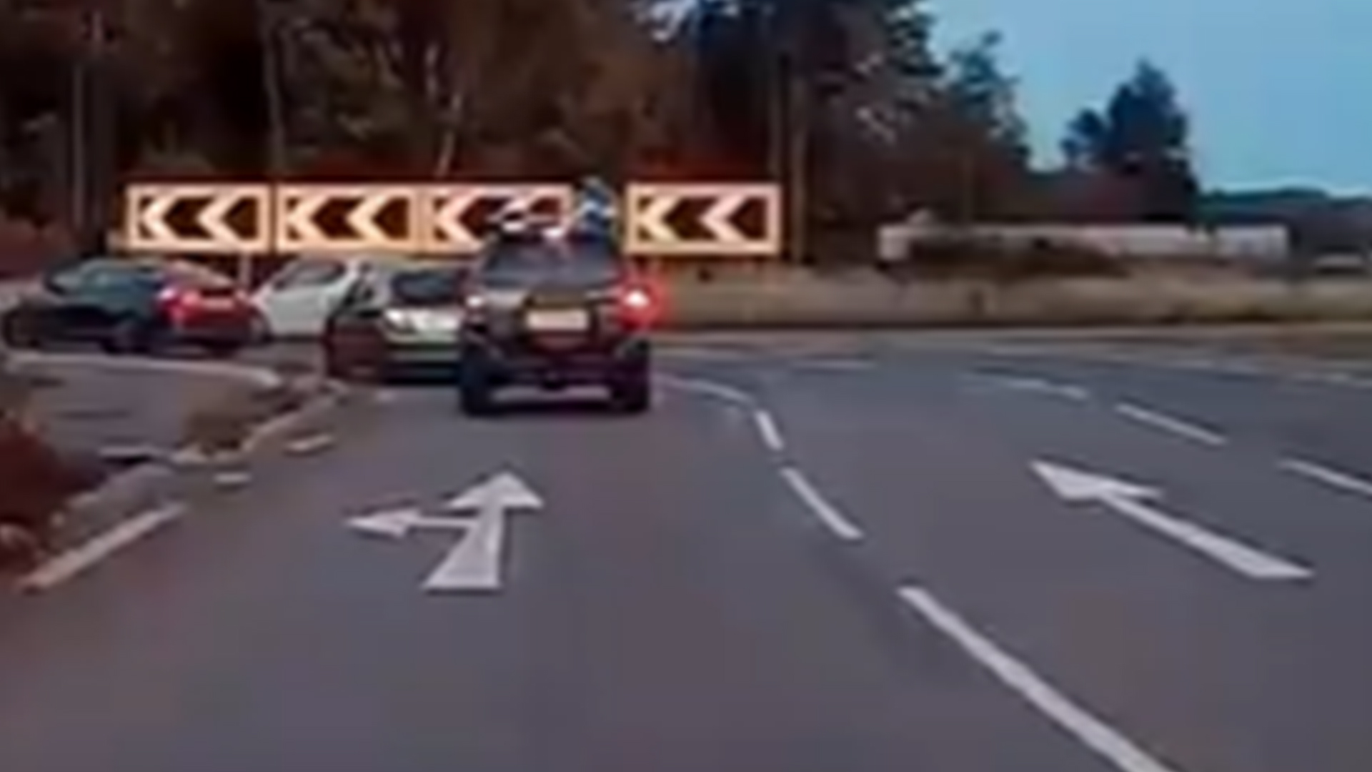 Watch as driver uses roundabout slingshot method… before being blasted by drivers for breaking key road ‘rule’