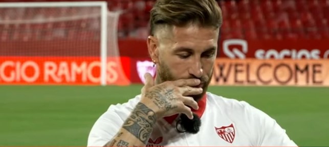 Sergio Ramos breaks down in tears as he recalls grandfather sobbing after Spain legend was booed by Sevilla fans