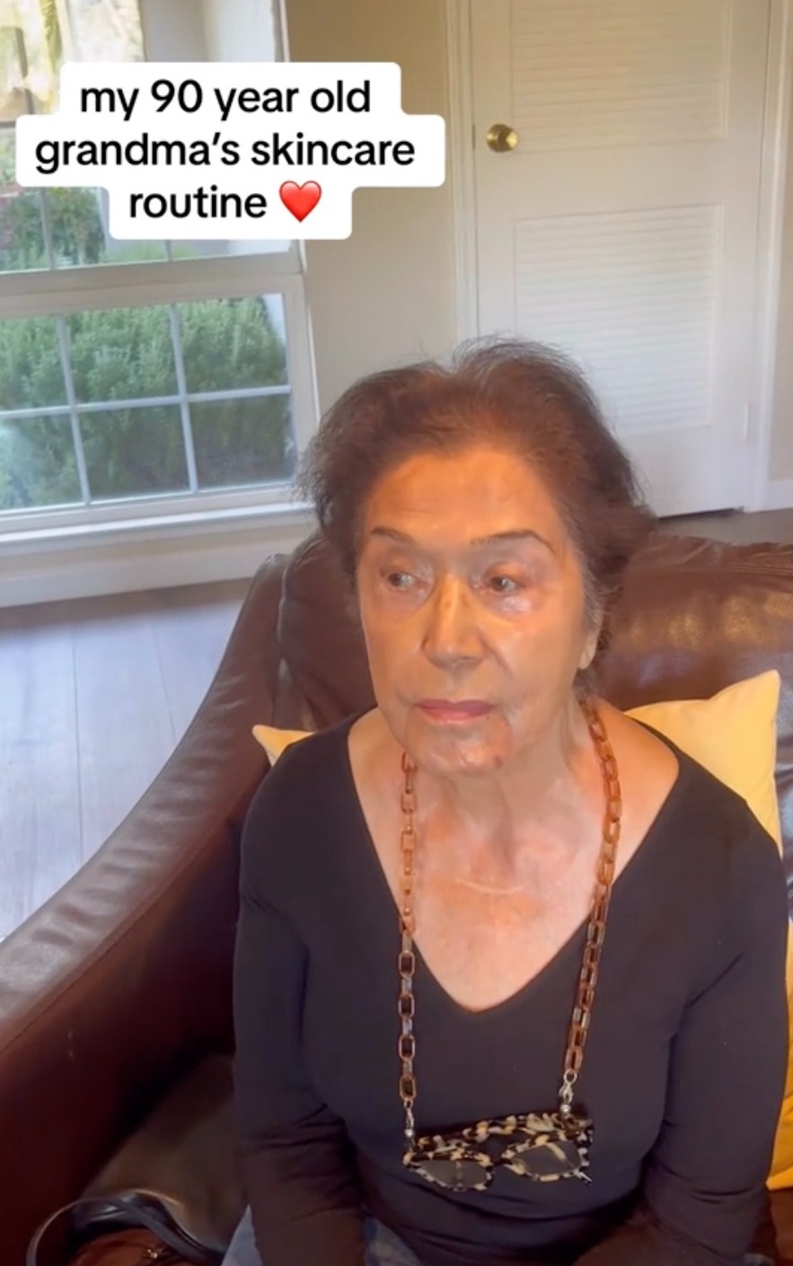 My 90-year-old grandma is always complimented on her flawless skin, she uses three cheap products from the same brand