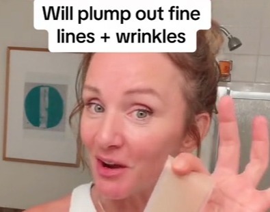 My natural facelift plumps lines and wrinkles – it’s just good my husband’s already sleeping when I come to bed with it