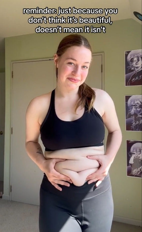 I have back rolls, a tummy, and jiggly arms – just because you don’t think it’s beautiful doesn’t mean it isn’t gorgeous