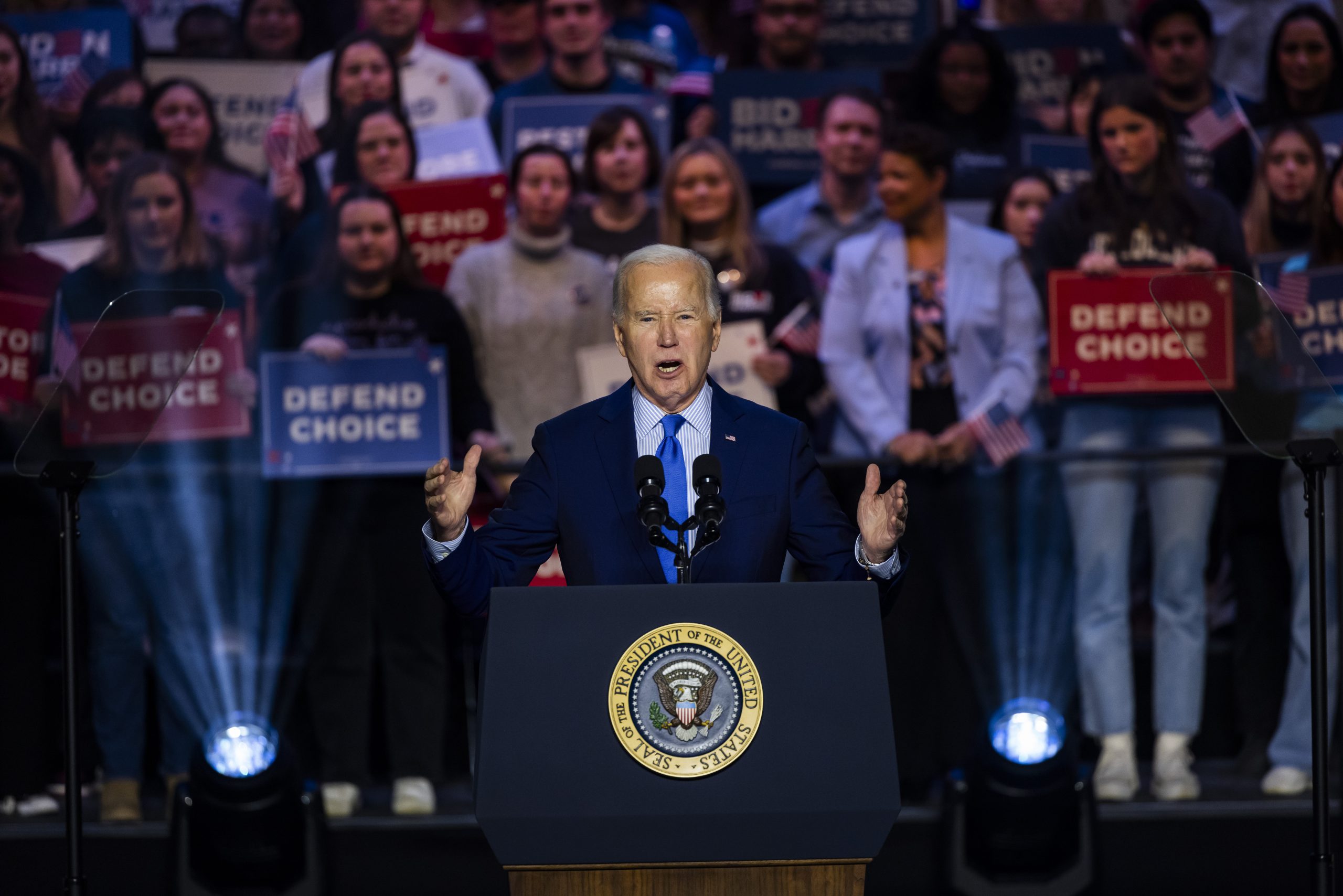 Joe Biden blasts ‘MAGA takeover’ & issues stern warning to Trump after winning New Hampshire primary with write-in votes