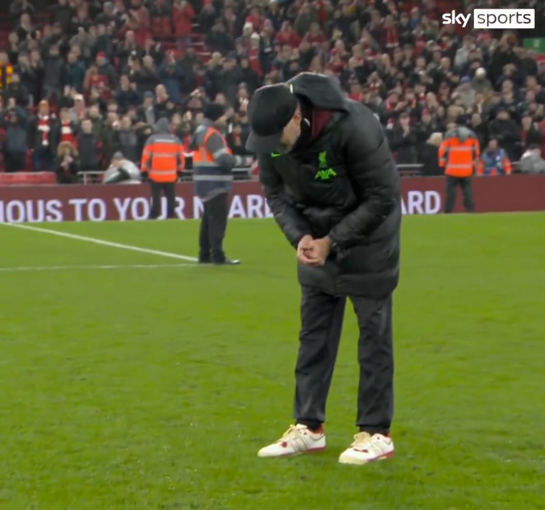 Jurgen Klopp loses wedding ring on pitch after Liverpool beat Newcastle – before cameraman saves the day