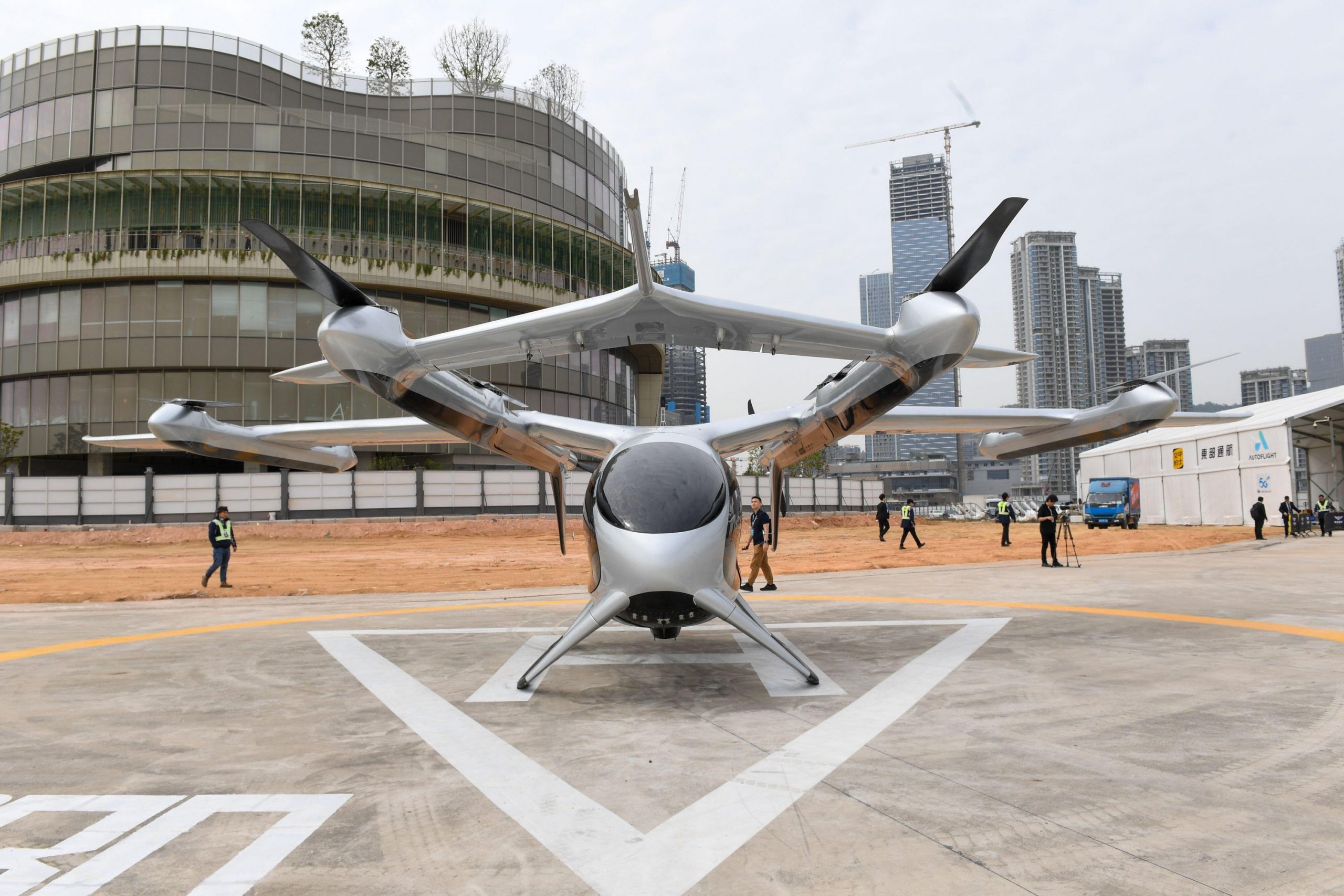 China unveils ‘omnicopter’ flying TAXIS with futuristic car-chopper-plane hybrids to ferry passengers between cities