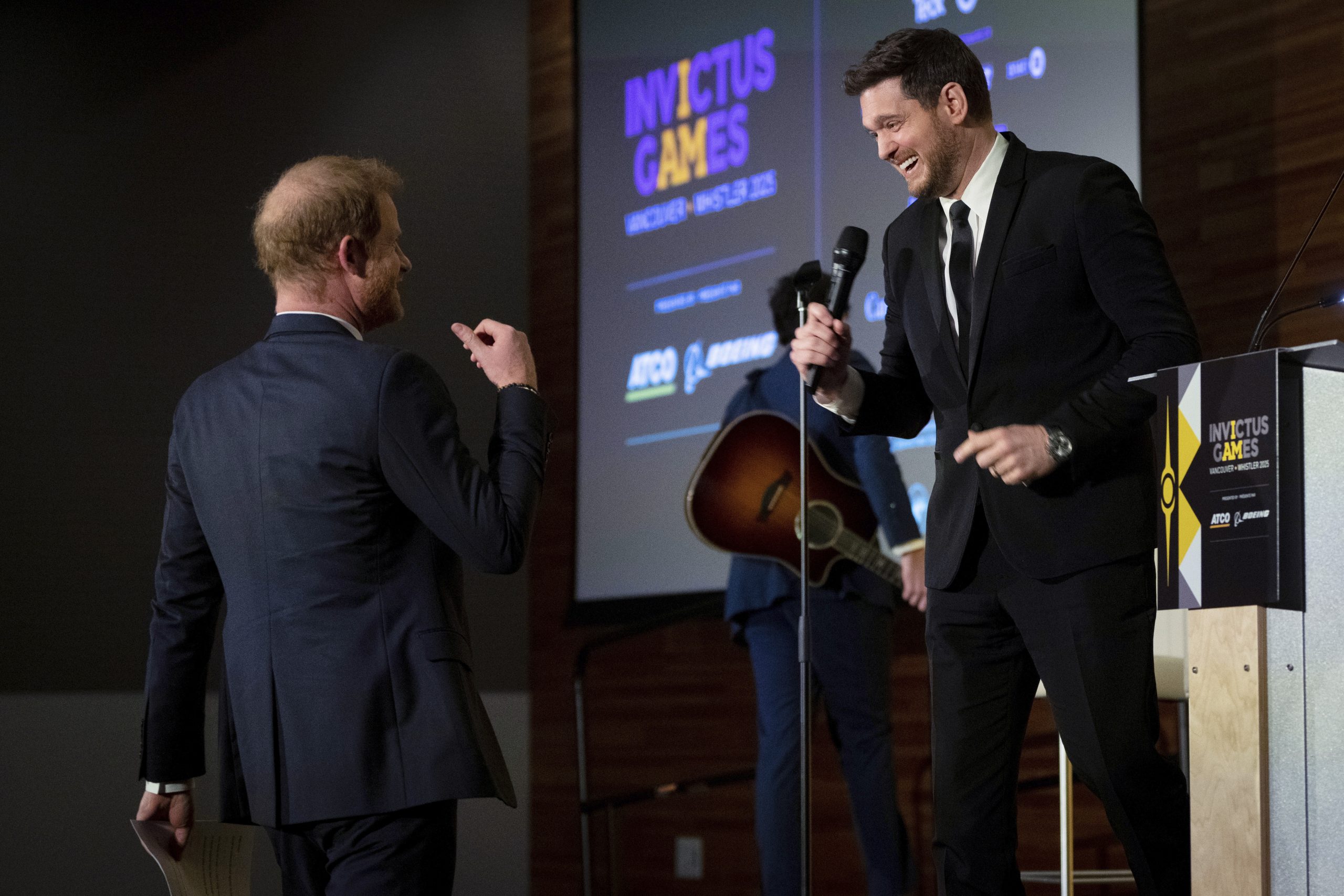 Meghan Markle & Prince Harry serenaded by Michael Buble as singer calls duke a ‘visionary’ for doing things ‘his way’