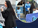 Annie Kilner hints at reconciliation with Kyle Walker as she watches the Manchester derby with their children – weeks after booting him out of the family home