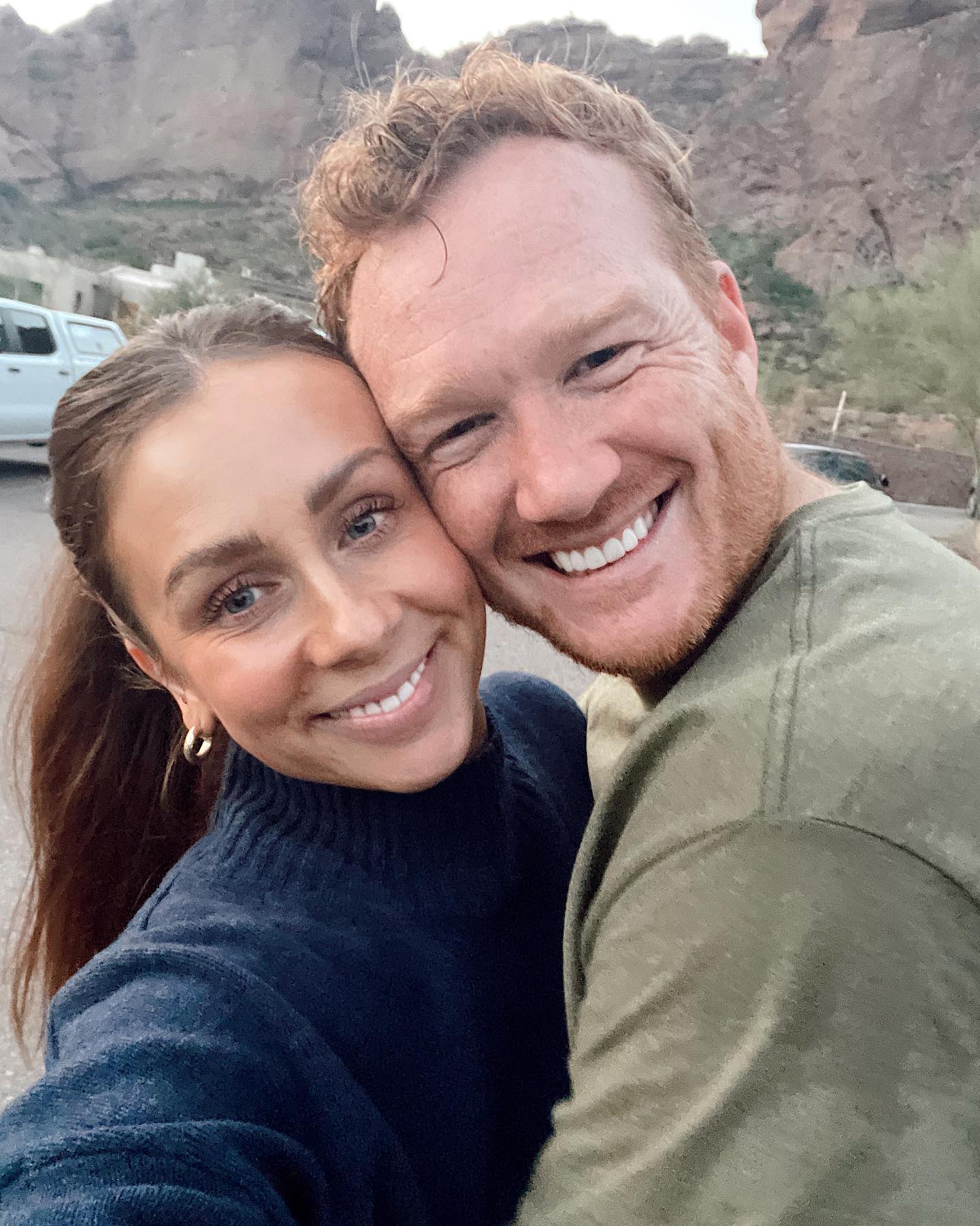 Greg Rutherford’s fiancee makes VERY rude joke about what happened to the Dancing on Ice star