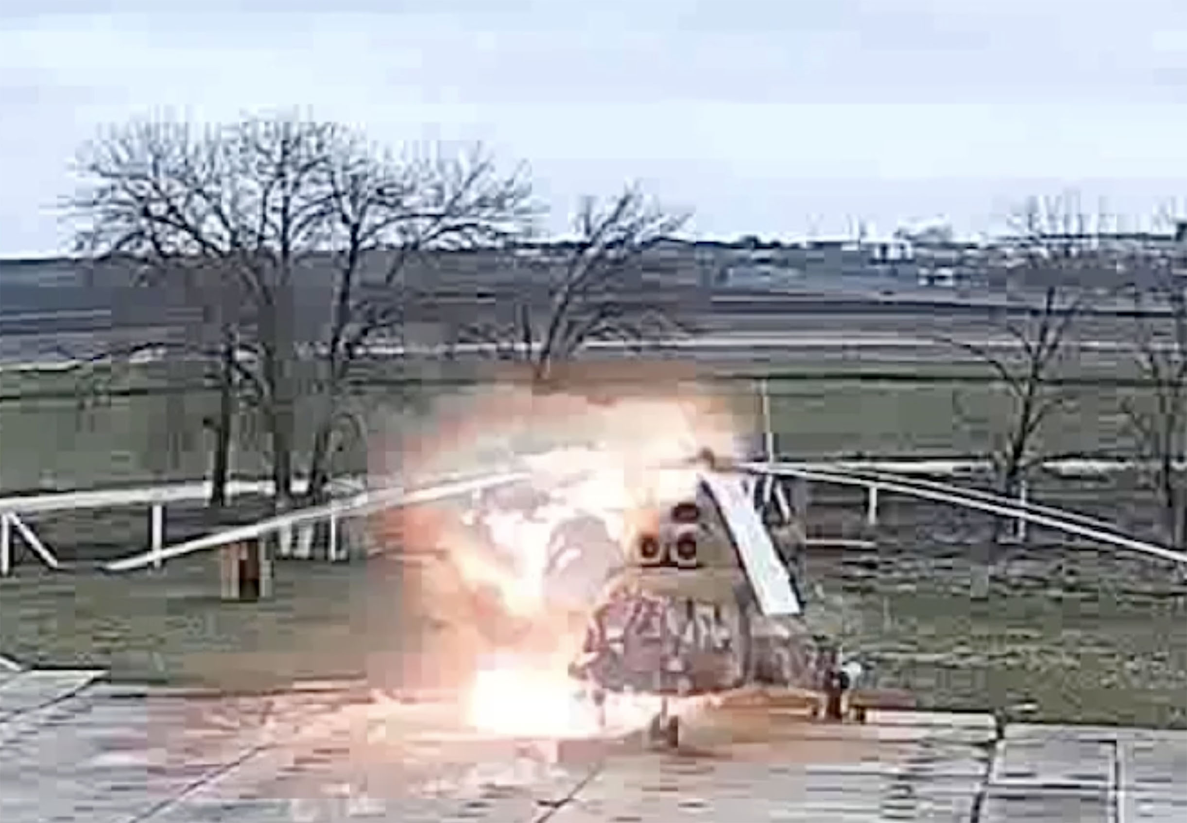 Kamikaze drone blasts pro-Russian base in breakaway Moldovan region in ‘false flag attack’ as Putin eyes up land grab