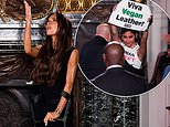 Victoria Beckham doesn’t let crutches or protesters spoil her big moment as she’s supported by (almost) all her family for Paris Fashion Week Show