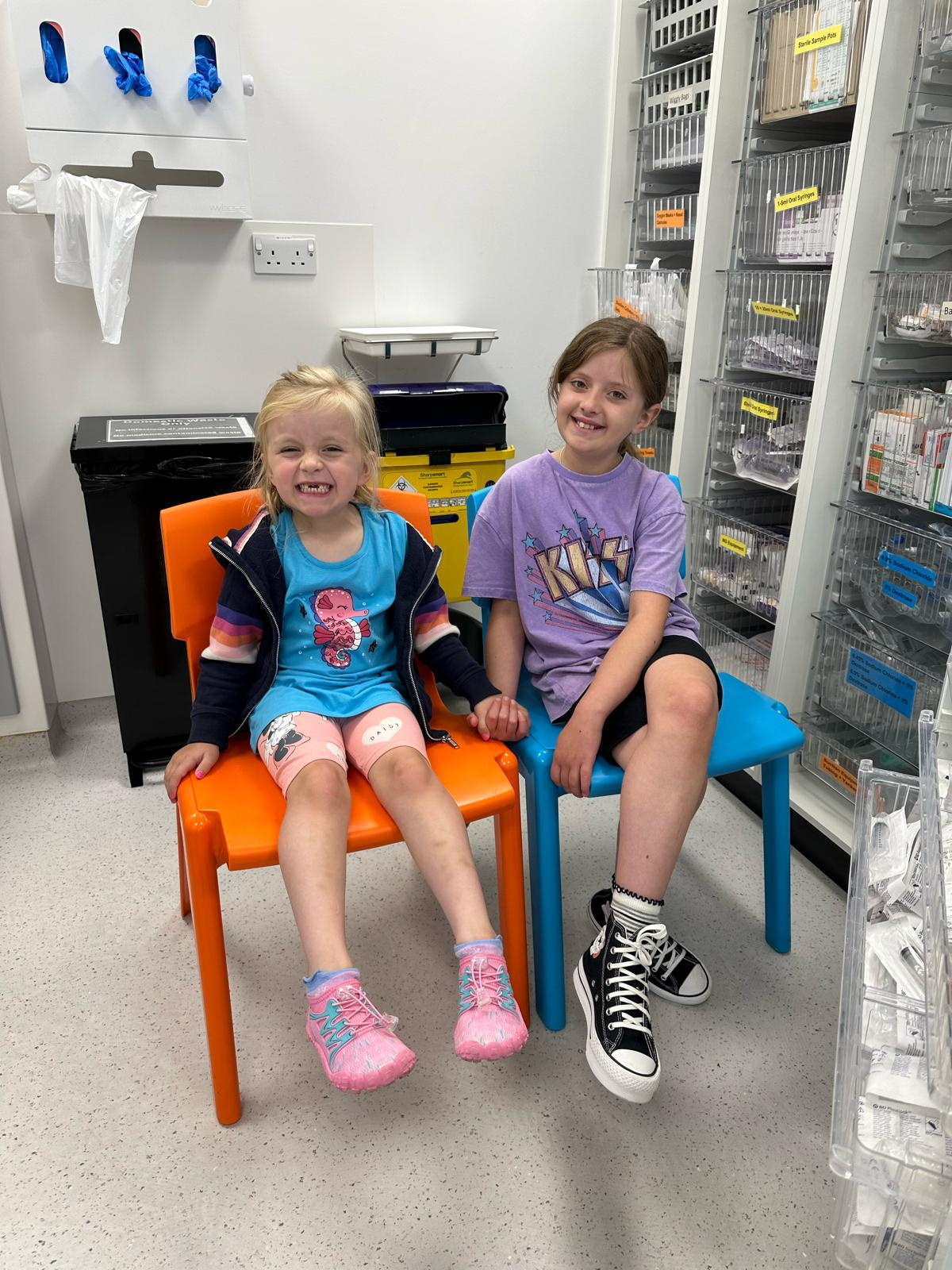 Brave girl beats rare type of leukaemia – thanks to bone marrow from little sister