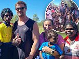 Chris Hemsworth shocks locals in remote town as he makes surprise Northern Territory school visit via helicopter
