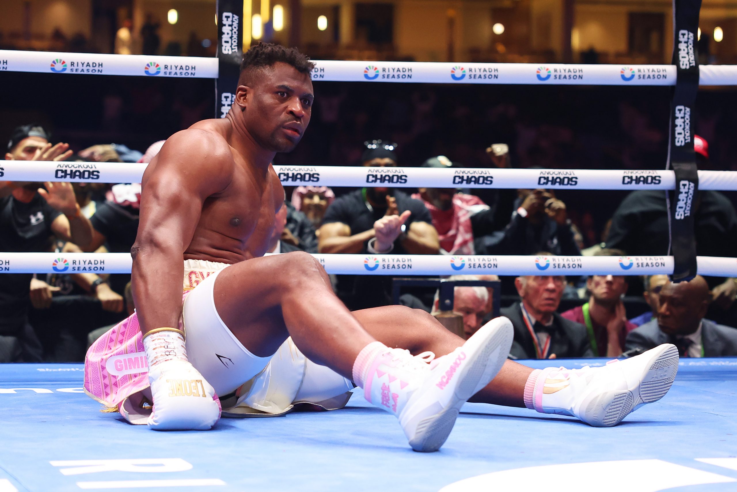 Francis Ngannou closes in on first fight since brutal Anthony Joshua KO with star to make MMA return after two years out