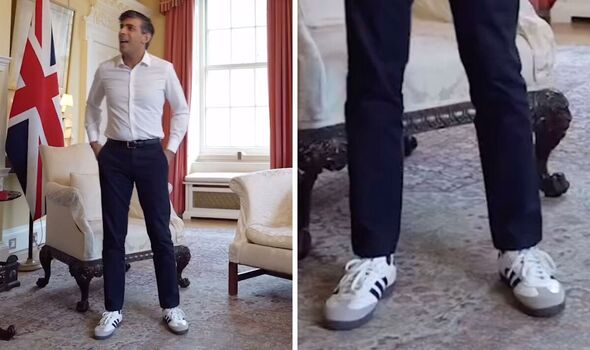 ‘Holy s***biscuits!’ Rishi Sunak warned over his laidback trainers look