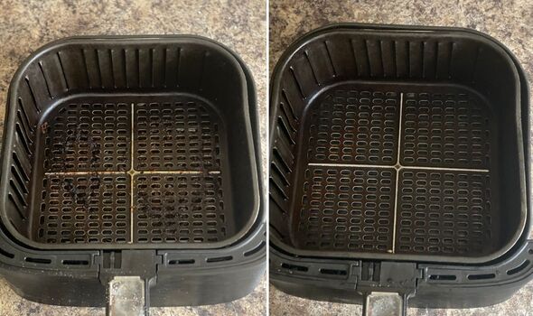 I cleaned my greasy air fryer in 5 minutes without scrubbing thanks to two kitchen items