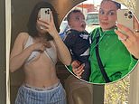 Jessie J shows off her post-baby figure in a bra top as she hits the gym in preparation for her upcoming tour