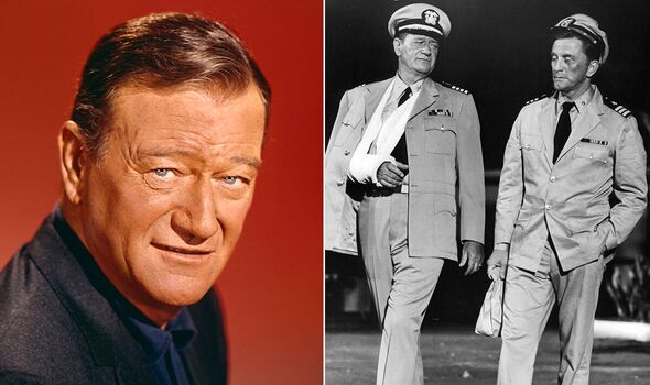 John Wayne was ‘coughing up blood’ on set of World War II epic with Kirk Douglas