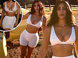 Kim Kardashian’s company SKIMS now accidentally reveals her bra size is a SMALL even though she’s always busty at events… after sharing her bikinis are XS