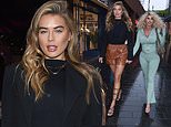 Love Island star Arabella Chi is chic in patent paperbag shorts while Hannah Elizabeth shows off her figure in skin-tight sportswear for SHEIN pop-up store launch in Liverpool