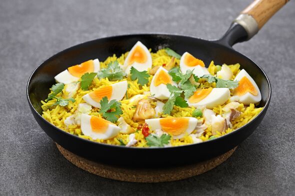 Mary Berry’s 30-minute kedgeree recipe is packed with delicious ‘jammy’ eggs