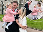 Mollie King shares sweet snaps with Stuart Broad and their daughter Annabella at Windsor Castle after cricket legend received his CBE