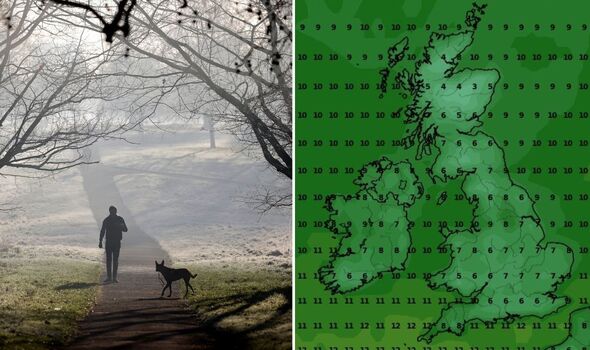 Weather maps reveal the exact date UK to be colder than Oslo as temperatures drop to 3C
