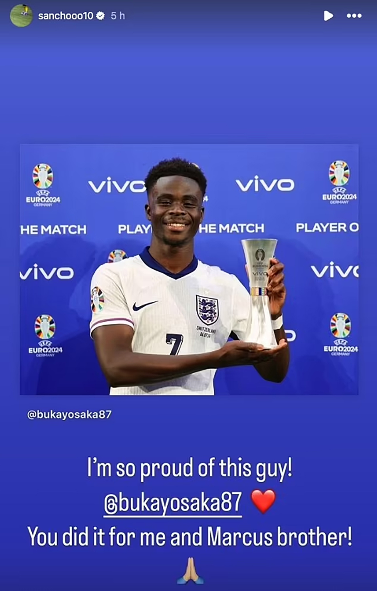 England hero Bukayo Saka hailed by Jadon Sancho for penalty heroics 3 years after they both suffered vile racist abuse