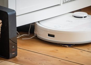 This cheap robot vacuum traversed my uneven floors like a tank, but got itself while doing so