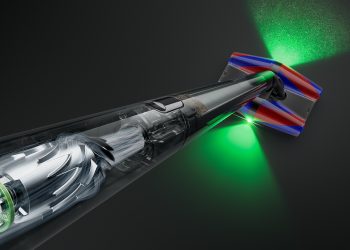 Dyson’s new vacuum is as thin as a broom handle and appears to float across the floor
