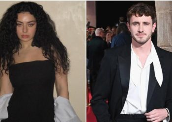 Paul Mescal makes rare appearance at Charli xcx headline show