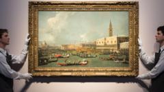 Canaletto work owned by first UK PM sells for record