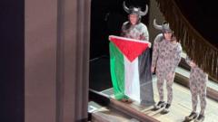 Performer unfurls Palestinian flag on Royal Opera House stage