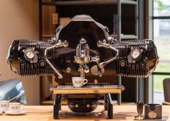 BMW has built a coffee maker out of a motorcycle engine – and it brews like a beast