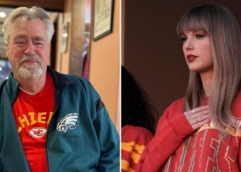 Travis Kelce’s dad shares BTS of his son’s ‘surprise’ engagement to Taylor Swift