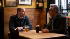 Prince William shares a pint with Schitt’s Creek star Eugene Levy