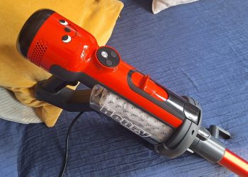 I’ve been testing this corded stick vacuum – and if you’re after a cheap, no-nonsense cleaner, this is it