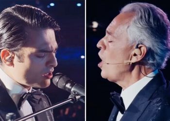 Andrea Bocelli and son Matteo Bocelli duet Fall On Me in emotional new live video