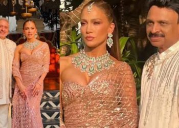 J.Lo’s Manish Malhotra saree goes viral at star-studded Udaipur wedding