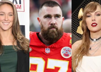Kylie Kelce presses Travis Kelce about big Taylor Swift claim