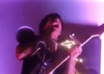 Moment hit singer is electrocuted on stage as crowd watch on in horror