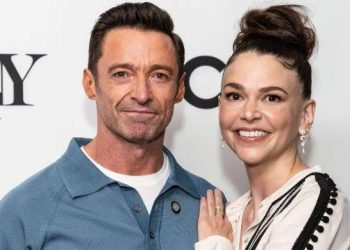 Sutton Foster keeps tabs on Hugh Jackman: ‘Responds right back’