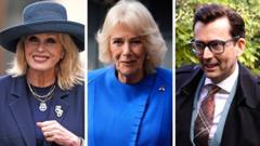 Dame Joanna Lumley and Queen Camilla among guests at memorial for author Jilly Cooper