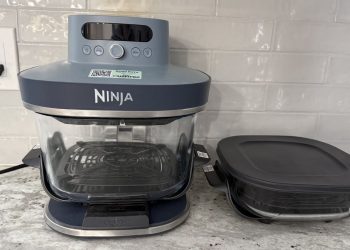 The Ninja Crispi Pro 6-in-1 Glass Countertop Air Fryer is super-sized for families and entertaining