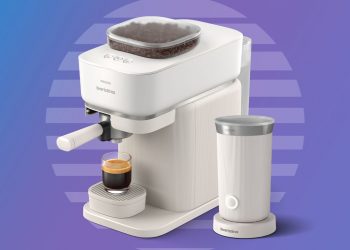 Think brewing coffee with fresh beans is too much hassle? The new Philips Baristina might just change your mind with its ‘one swipe’ system