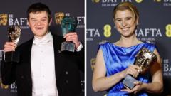 Hamnet’s Jessie Buckley and I Swear’s Robert Aramayo win big at the Baftas