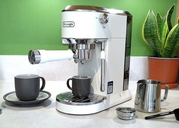 I test coffee makers for a living, and this tiny De’Longhi espresso machine is the only one with a permanent spot on my own kitchen counter