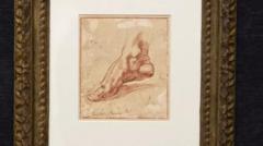 Newly discovered Michelangelo foot sketch sells for £16.9m