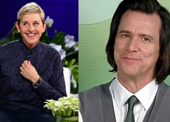 Ellen DeGeneres shares Jim Carrey’s video after his appearance sparks rumors