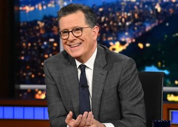 Stephen Colbert fights back tears in emotional goodbye speech: ‘We were lucky’